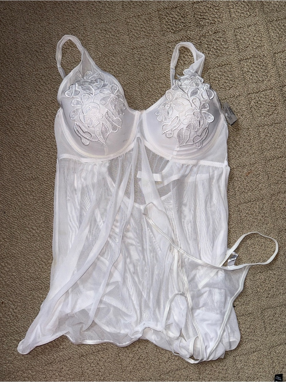 BNWT Plus Size 2 Piece Bridal Lingerie Set - Size 2X